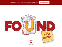 Tablet Screenshot of foundthemusical.com
